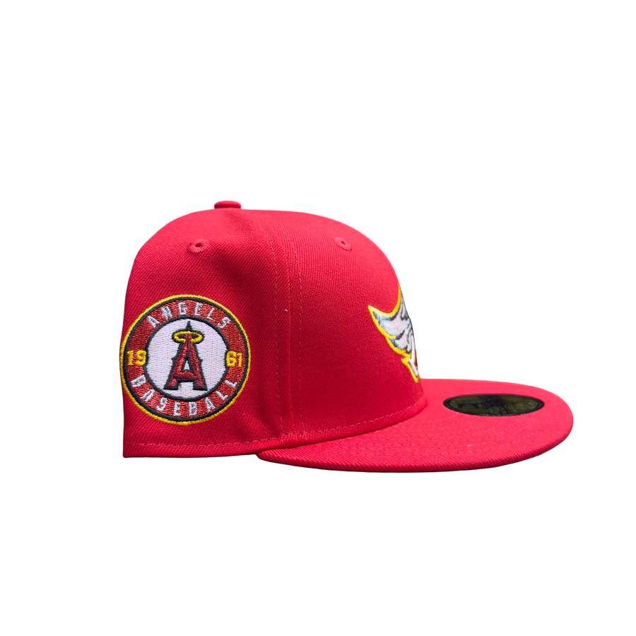 NEW ERA 5950 CUSTOM FITTED-LOS ANGELES ANGELS / RED