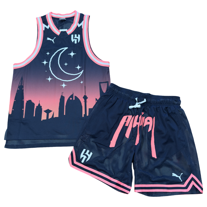 PUMA CWC HOOPS X AL HILAL JERSEY  SHORT SET-PUMA NAVY-OAP