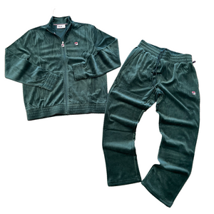 Fila O FIT VELOUR TRACKSUIT Men s SYCA GREEN Moesports