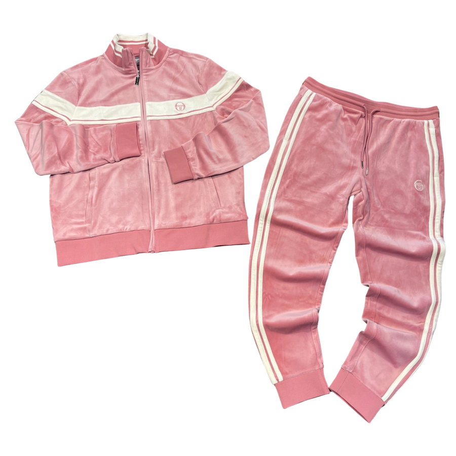 SERGIO TACCHINI DAMARINDO VELOUR SUIT - MEN’S - POLIGNAC PINK