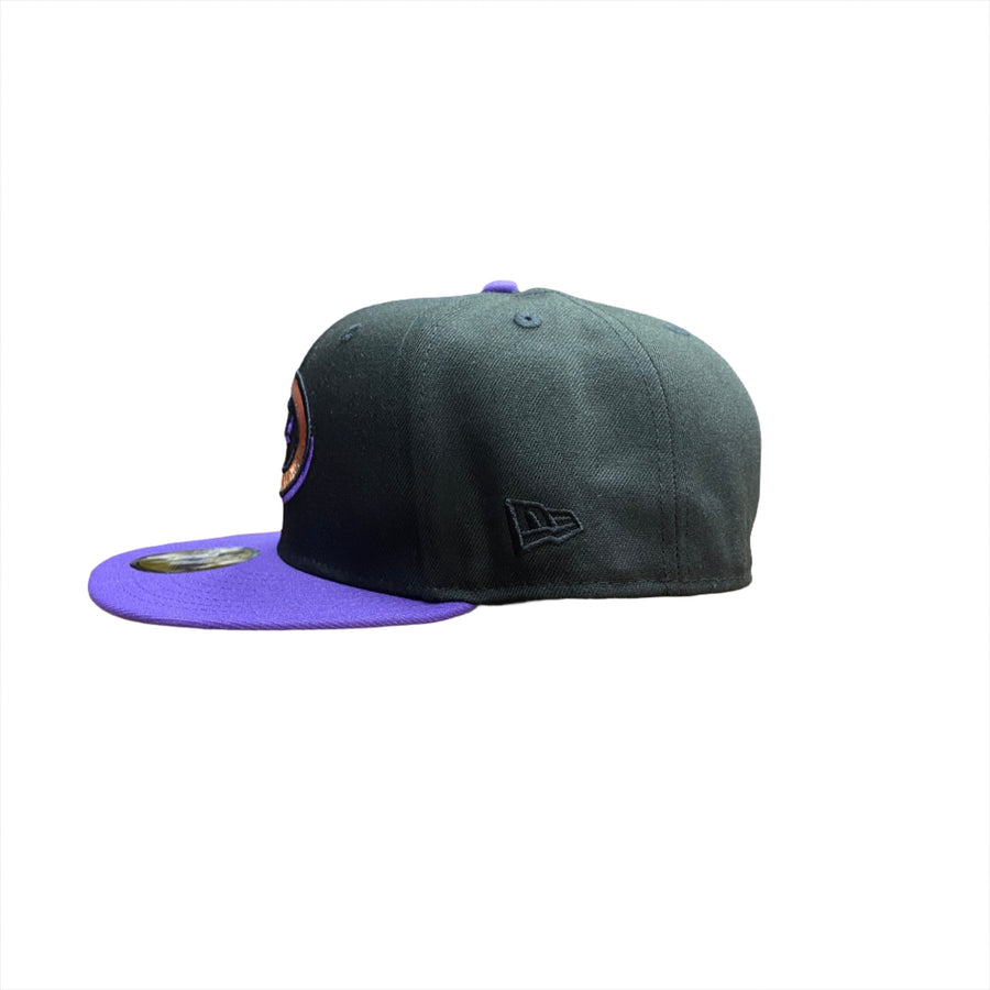 NEW ERA 5950 ARIZONA DIAMONDBACK CUSTOM FITTED-BLACK POLY/PURPLE