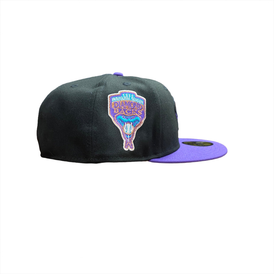 NEW ERA 5950 ARIZONA DIAMONDBACK CUSTOM FITTED-BLACK POLY/PURPLE