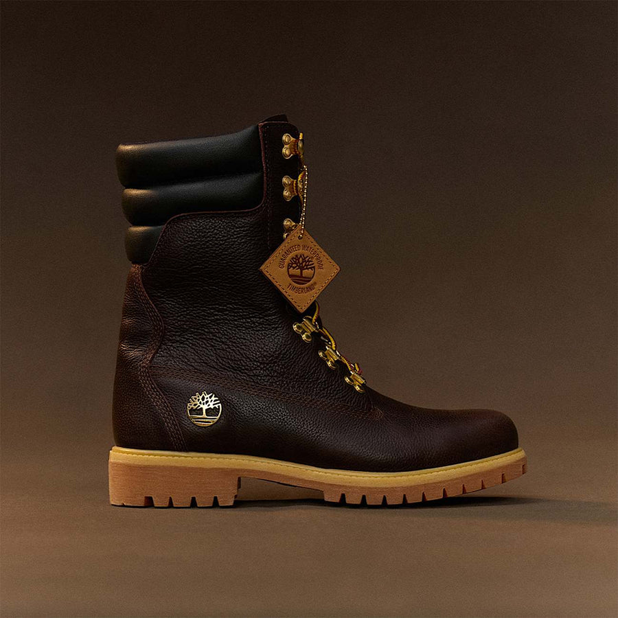 Timberland PREMIUM 10 IN TALL LACE WATERPROOF LEATHER SUPER BOOT Men’s -DARK BROWN FULL GRAIN