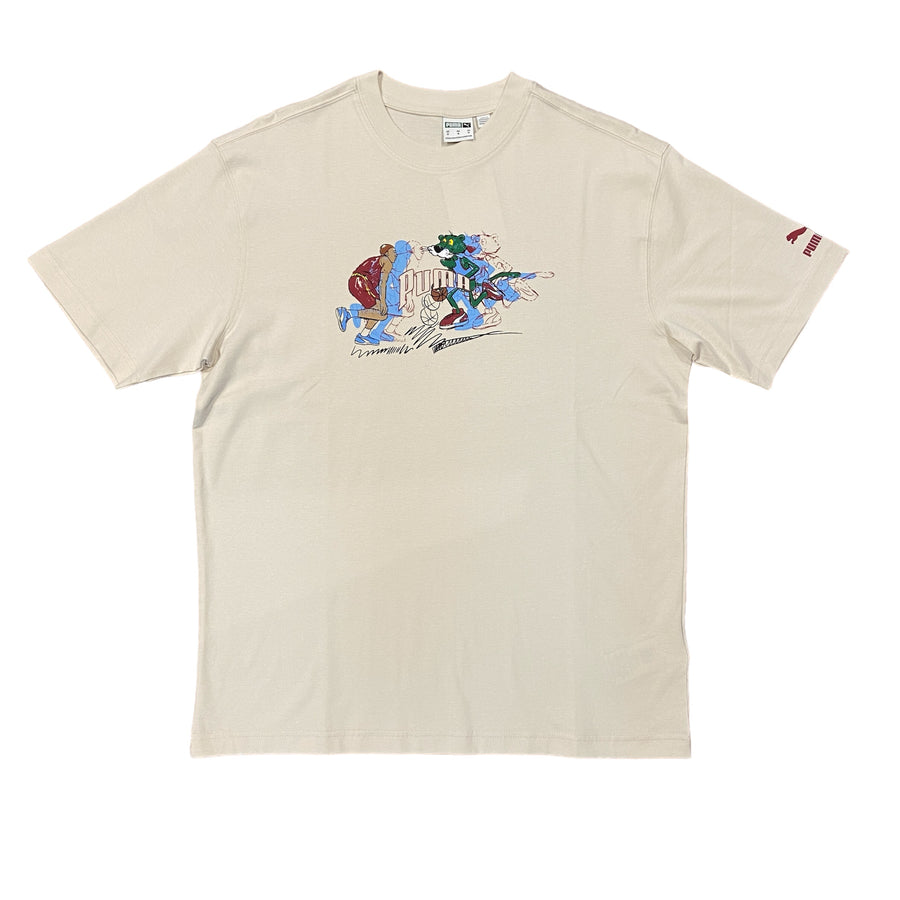 Puma TEAM FOR THE FANBASE TEE Men’s -ALPINE SNOW