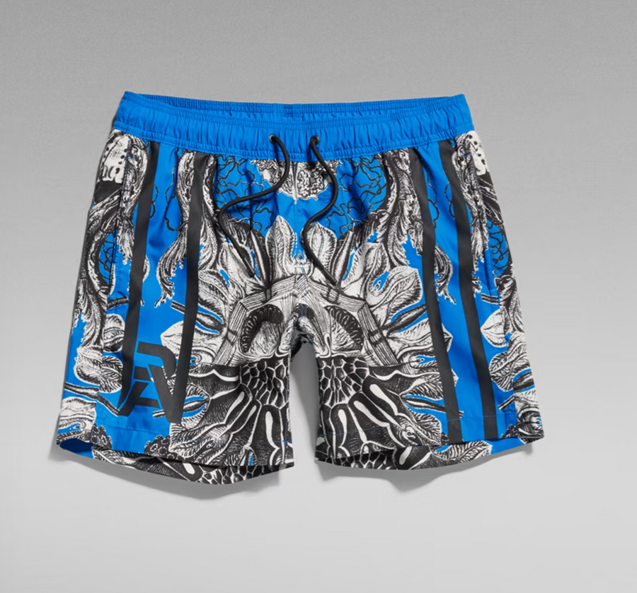 G-STAR DIRIK JELLYFISH SWIM SHORT Men’s -LAPIS BLUE JELLYFISH MIRROR