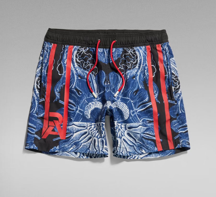 G-STAR DIRIK JELLYFISH SWIM SHORT Men’s -DK BLACK  JELLYFISH MIRROR