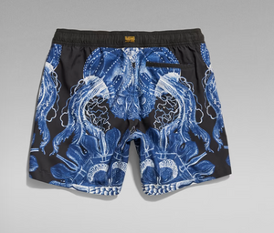 G-STAR DIRIK JELLYFISH SWIM SHORT Men’s -DK BLACK  JELLYFISH MIRROR