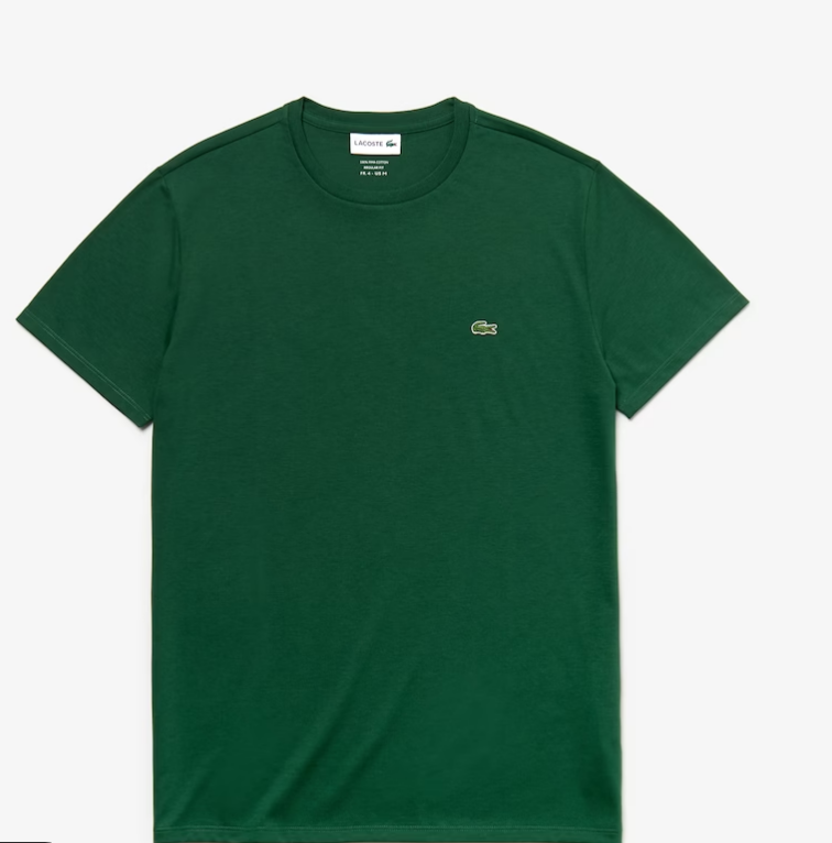 LACOSTE Regular fit CREW NECK T-SHIRT Men’s -GREEN-132