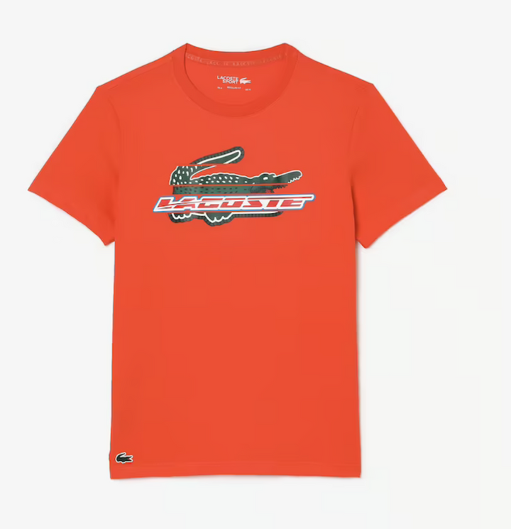 LACOSTE REGULAR FIT CROC LOGO CREW NECK T-SHIRT Men’s-ORANGE-02K