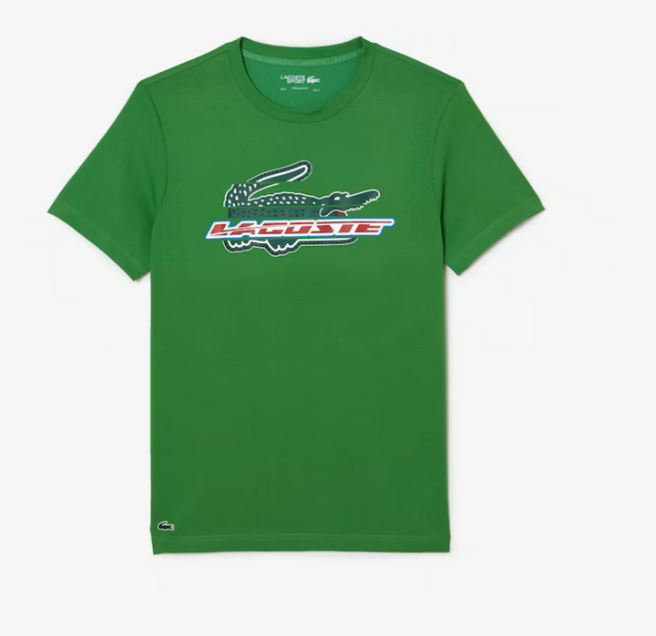 LACOSTE REGULAR FIT CROC LOGO CREW NECK T-SHIRT Men’s- GREEN-I94