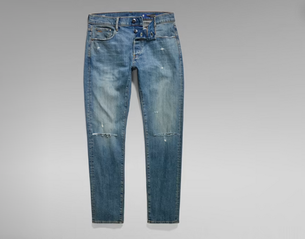 G-Star Raw 3301 SLIM Men's -ANTIQUE FADED OASIS RIPPED – Moesports
