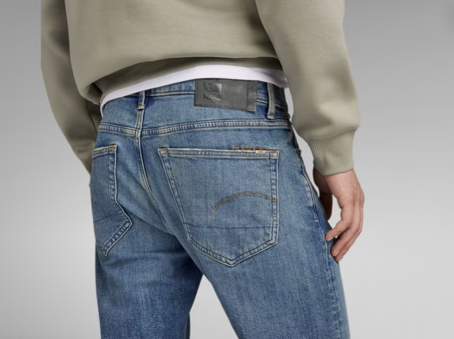 D-Staq 3D Slim Jeans, Medium blue