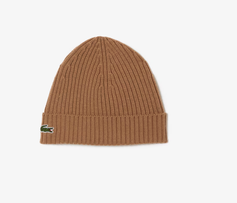 LACOSTE CORE RIBBED BEANIE