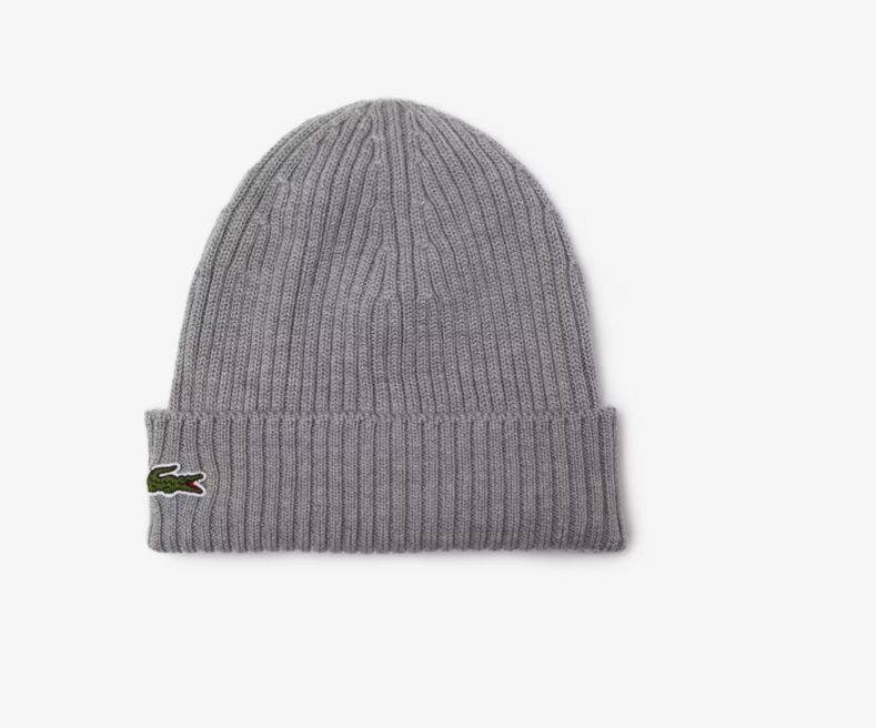 LACOSTE CORE RIBBED BEANIE