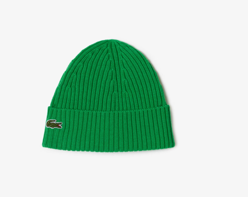 LACOSTE CORE RIBBED BEANIE