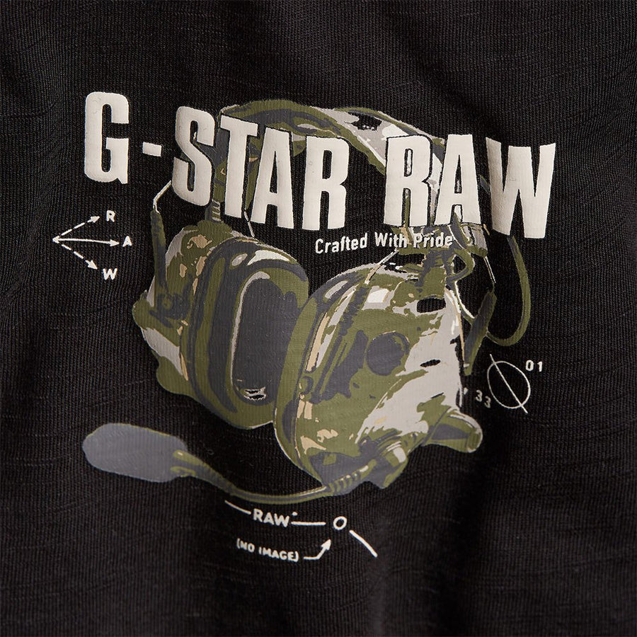 G-Star RAW HEADPHONES BACK GR R T / Men’s -DK BLACK