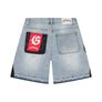 Godspeed Patchwork Denim Shorts Men's- Blue