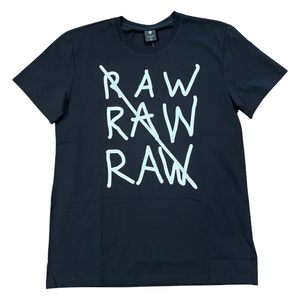 G-Star RAW RAW RAW T-SHIRT R T / Men’s -DK BLACK