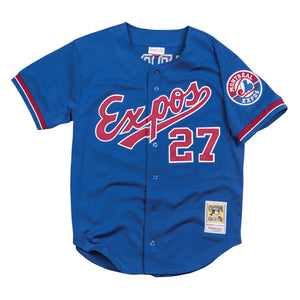 Mitchell & Ness MLB AUTHENTIC BP JERSEY MONTREAL EXPOS Men’s -ROYAL BLUE RED