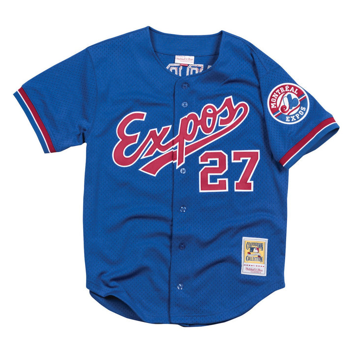 Mitchell & Ness MLB AUTHENTIC BP JERSEY MONTREAL EXPOS Men’s -ROYAL BLUE RED