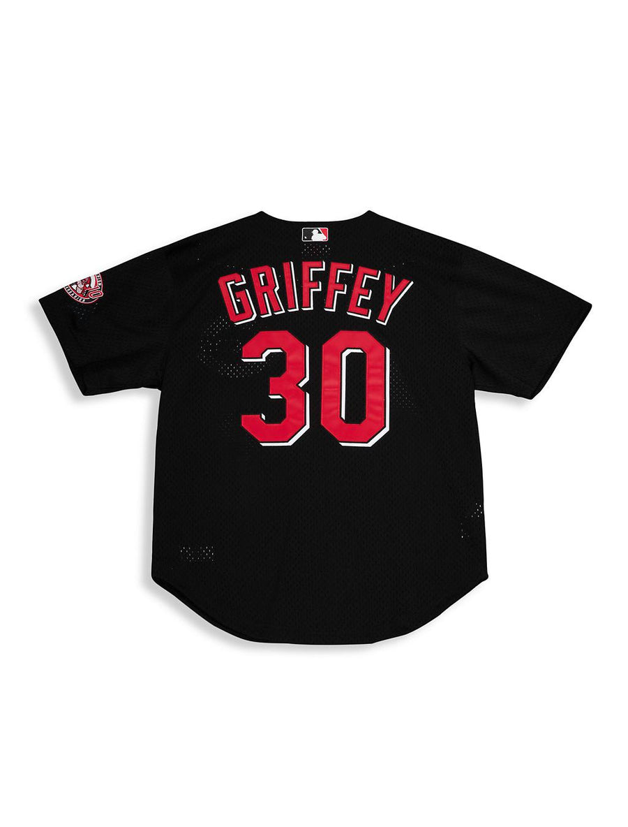 Mitchell & Ness MLB AUTHENTIC BP JERSEY CINCINNATI REDS Men’s -BLACK RED