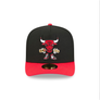 NEW ERA 5950 CARTOON PRE-CURVED -  CHICAGO BULL  / BLACK RED