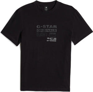 G-Star RAW ORIGINALS R T TEE Men’s- DK BLACK