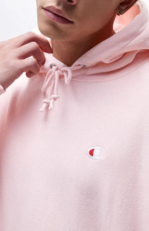 Mens champion hoodie sales pink