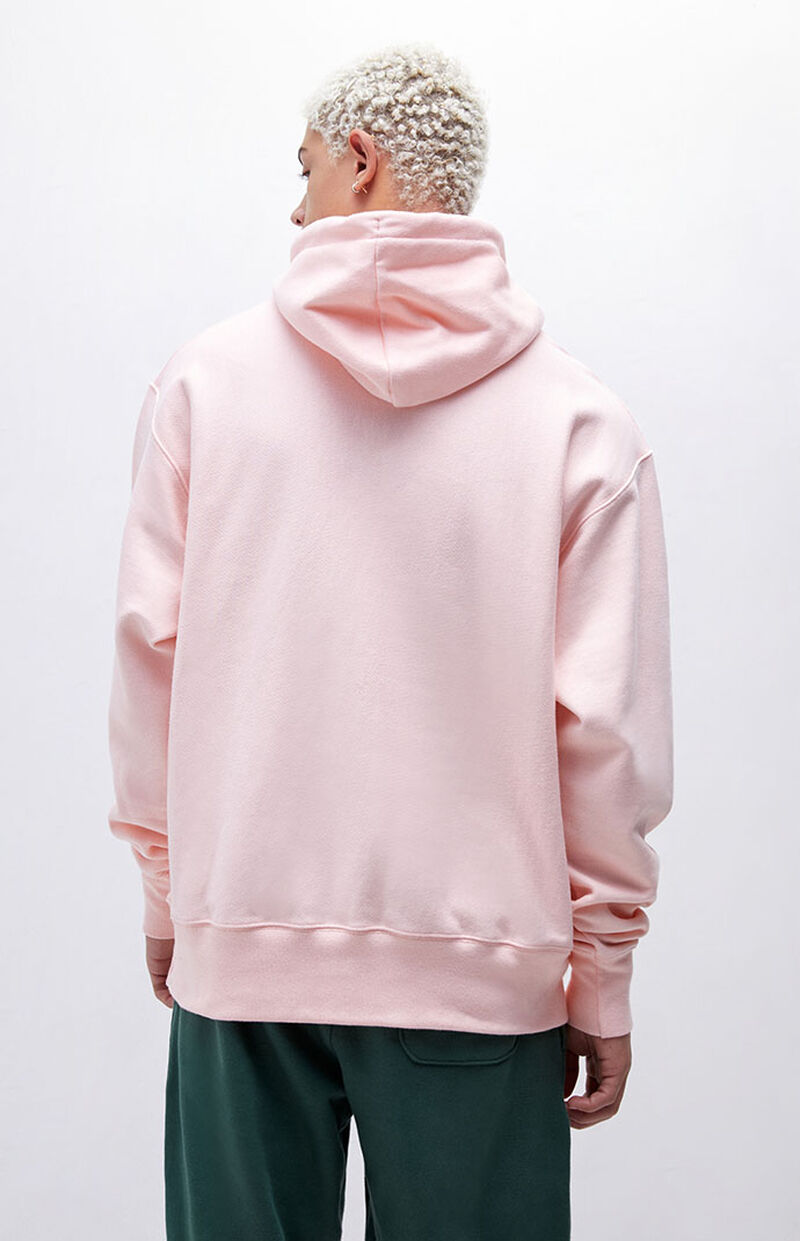 Men's Pink hoodie with logo