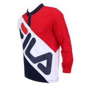 Fila TAYGEN RUGBY SHIRT Men’s - PEAC/WHT/CRED - Moesports