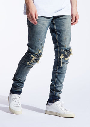 Embellish Jeans FIZDALE RIP AND REPAIR Men’s - WASHED BLU - Moesports