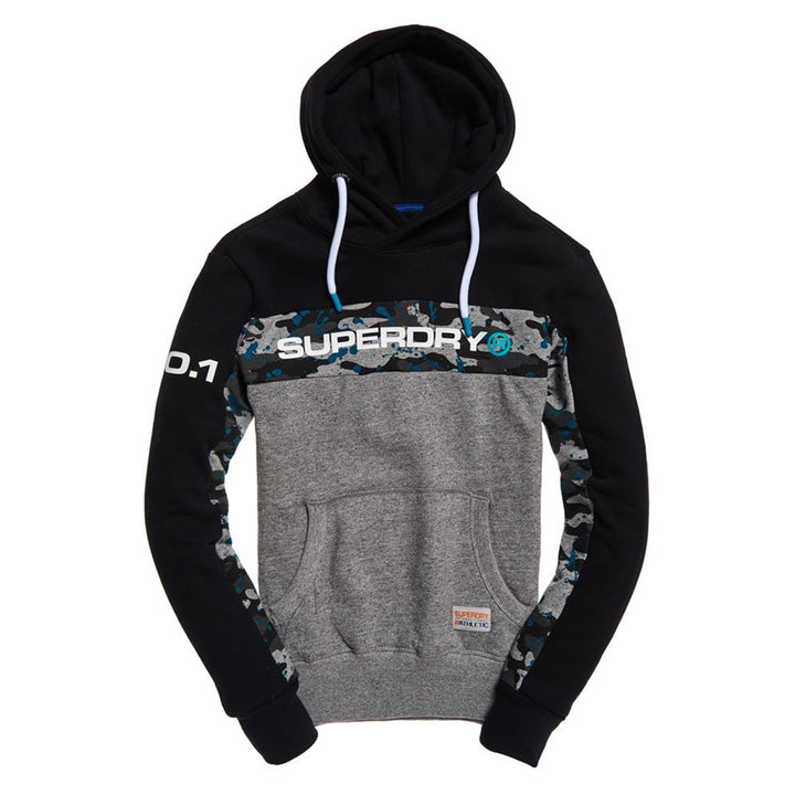 Superdry TROPHY CAMO SPLAT HOOD/JOGGER Men’s - BLACK/PHOENIX GREY GRIT - Moesports