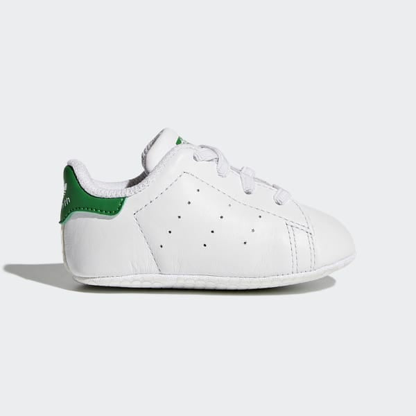 Adidas Original STAN SMITH CRIB - FTWHT/FTWHT/GREEN/FTWBLA/FTWBLA/VERT - Moesports