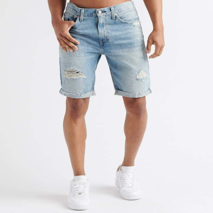 Levis Strauss & Co 511 SLIM DISTRESSED JEANS SHORTS Men’s - DISTRESSED BLUE