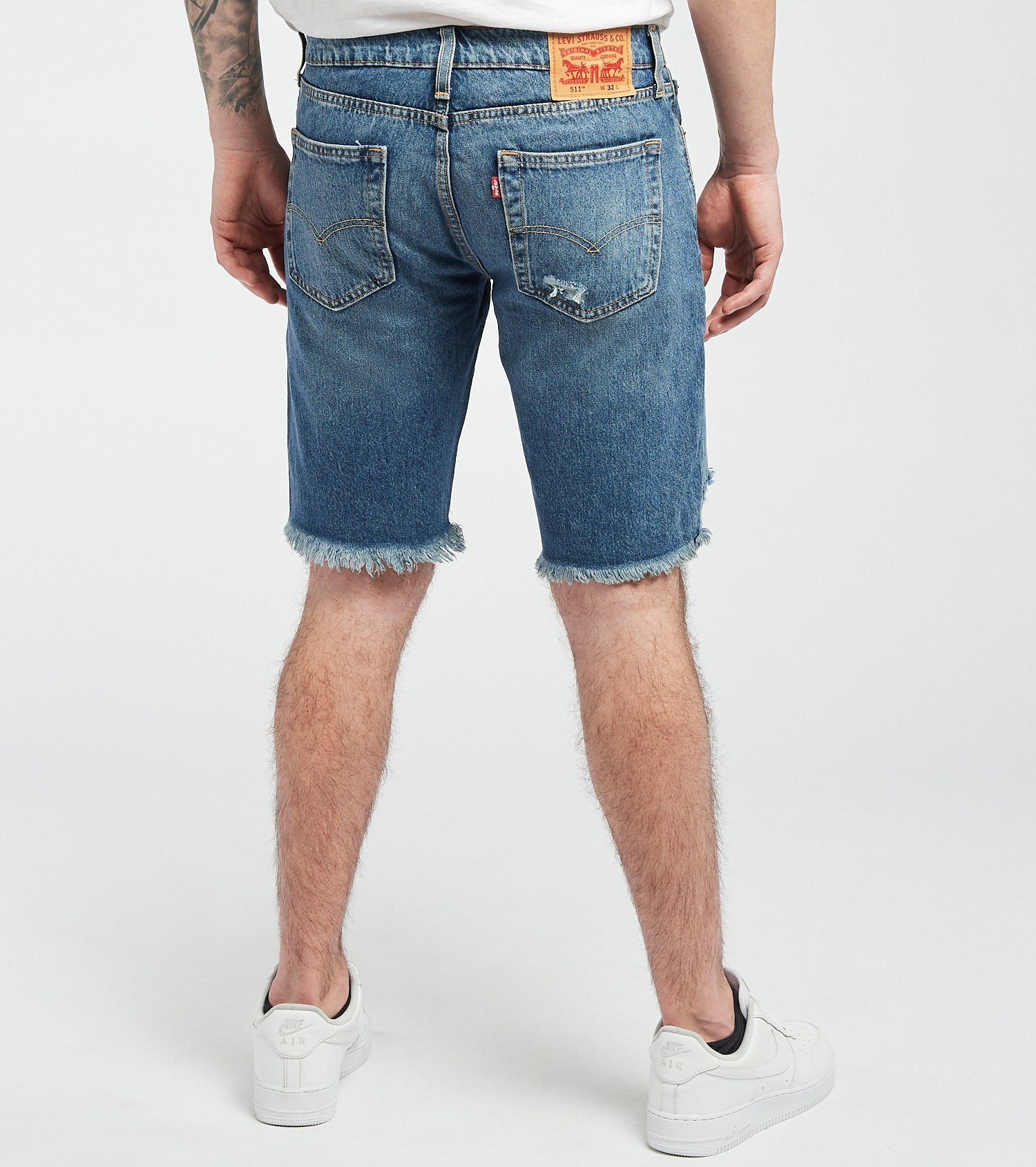 Buy Blue Low Rise Colourblocked Denim Shorts for Men