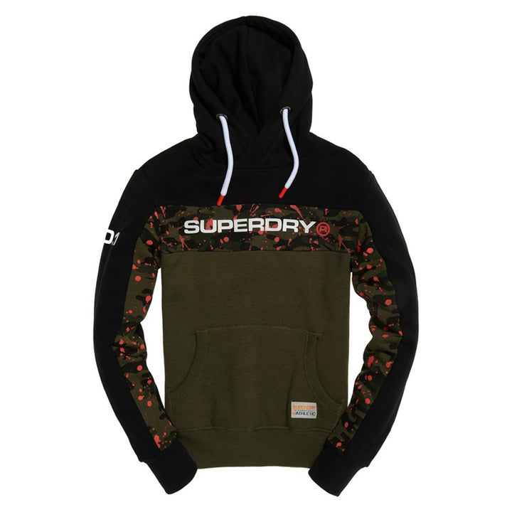 Superdry TROPHY CAMO SPLAT HOOD/JOGGER Men’s - BLACK/BLACK OLIVE GRIT - Moesports