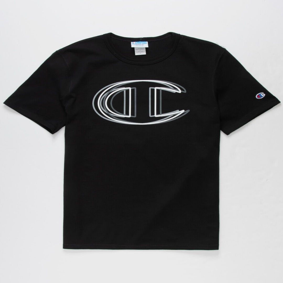 Champion SHIRTS SS HERITAGE BIG C TEE Men's BLACKS – Moesports