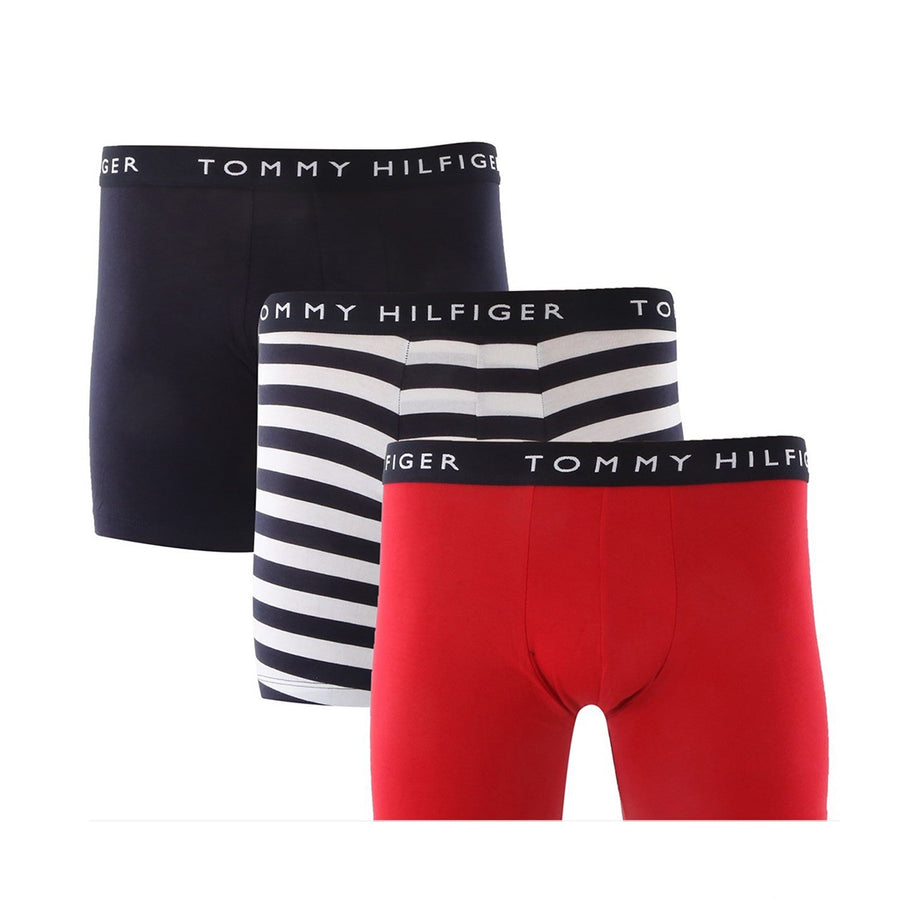 Tommy Hilfiger 3 PACK CLASSIC BOXER BRIEF Men’s - NAVY WHITE/RED - Moesports