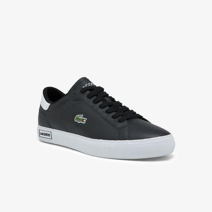 LACOSTE POWERCOURT 0520 1 SMA LTH -MENS / BLACK / WHITE