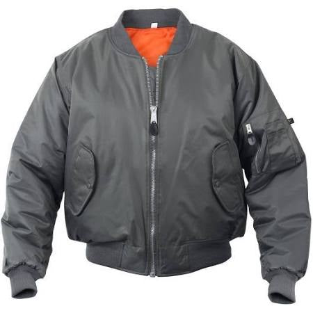 Rothco MA-1 FLIGHT JACKET Men’s - GUN METAL GREY - Moesports
