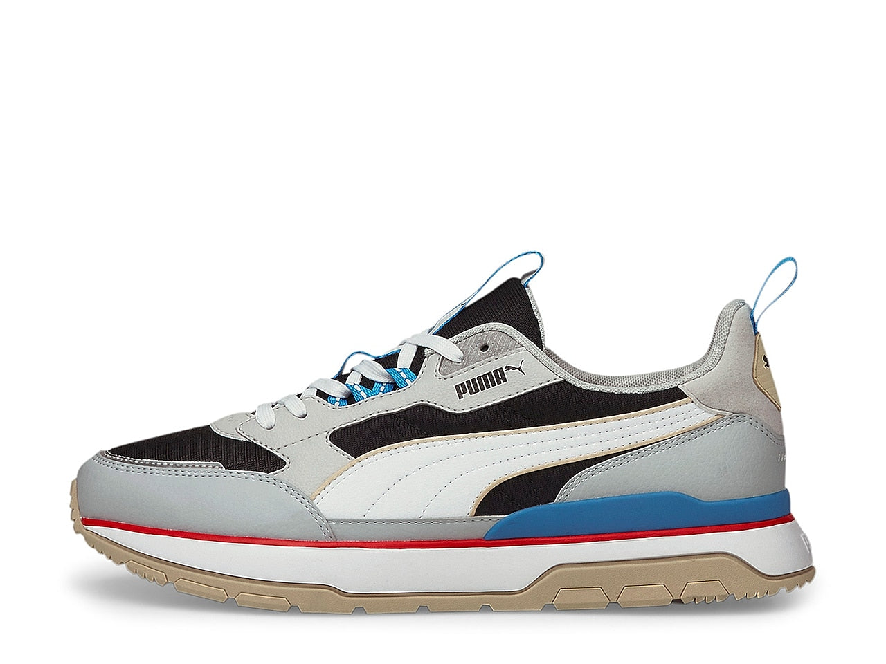 PUMA R78 TREK MEN - BLACK - WHITE -GLACIAL BLUE – Moesports