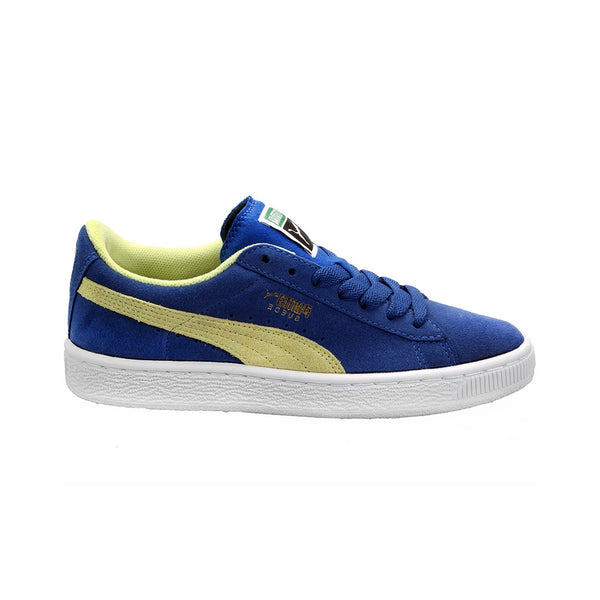 Blue and 2024 gold puma suede