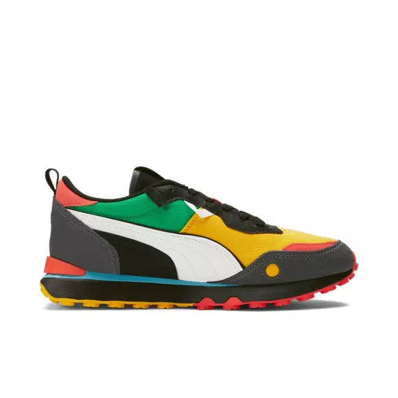 PUMA RIDER FV FUTURE BLOCK PARTY MEN CL DARK GREY YELLOW SZL WRN ERT Moesports