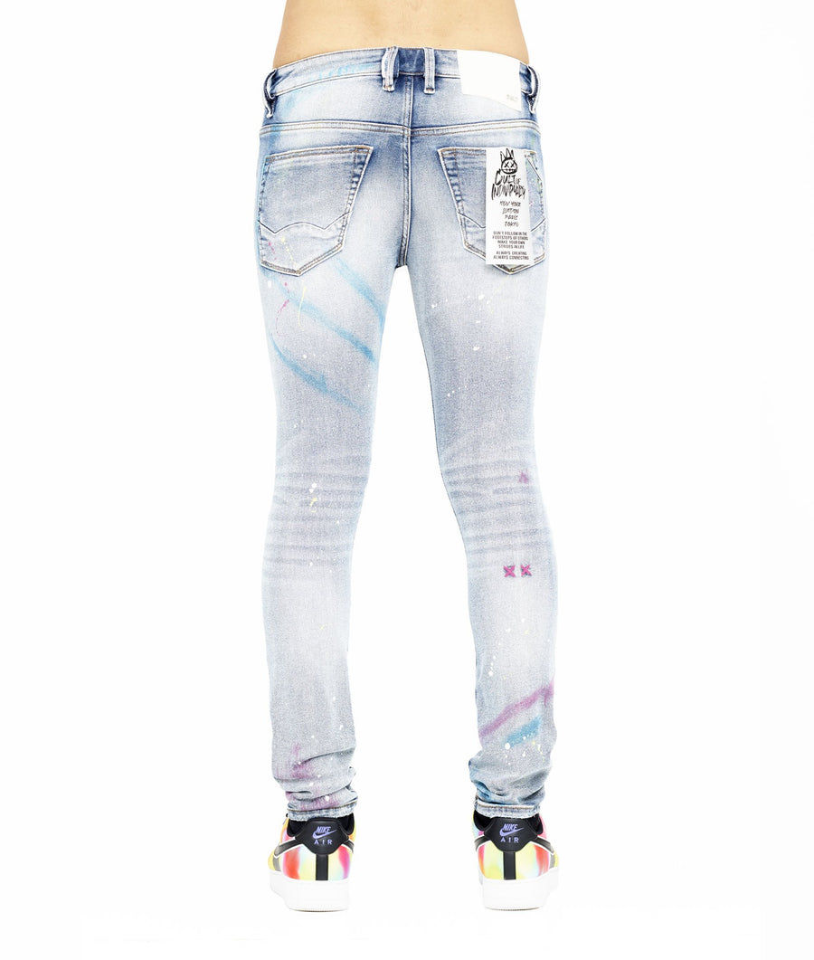 Cult of Individuality PUNK SUPER SKINNY STRETCH JEAN Men’s -SKITTLE