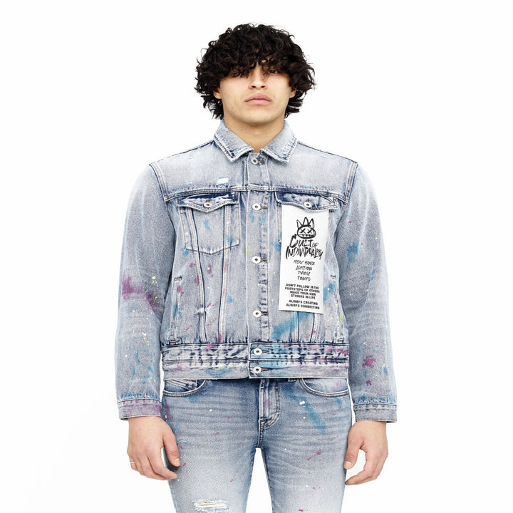 Cult of Indviduality  TONGUE TYPE 3 DENIM JACKET  Men’s - SKITTLE