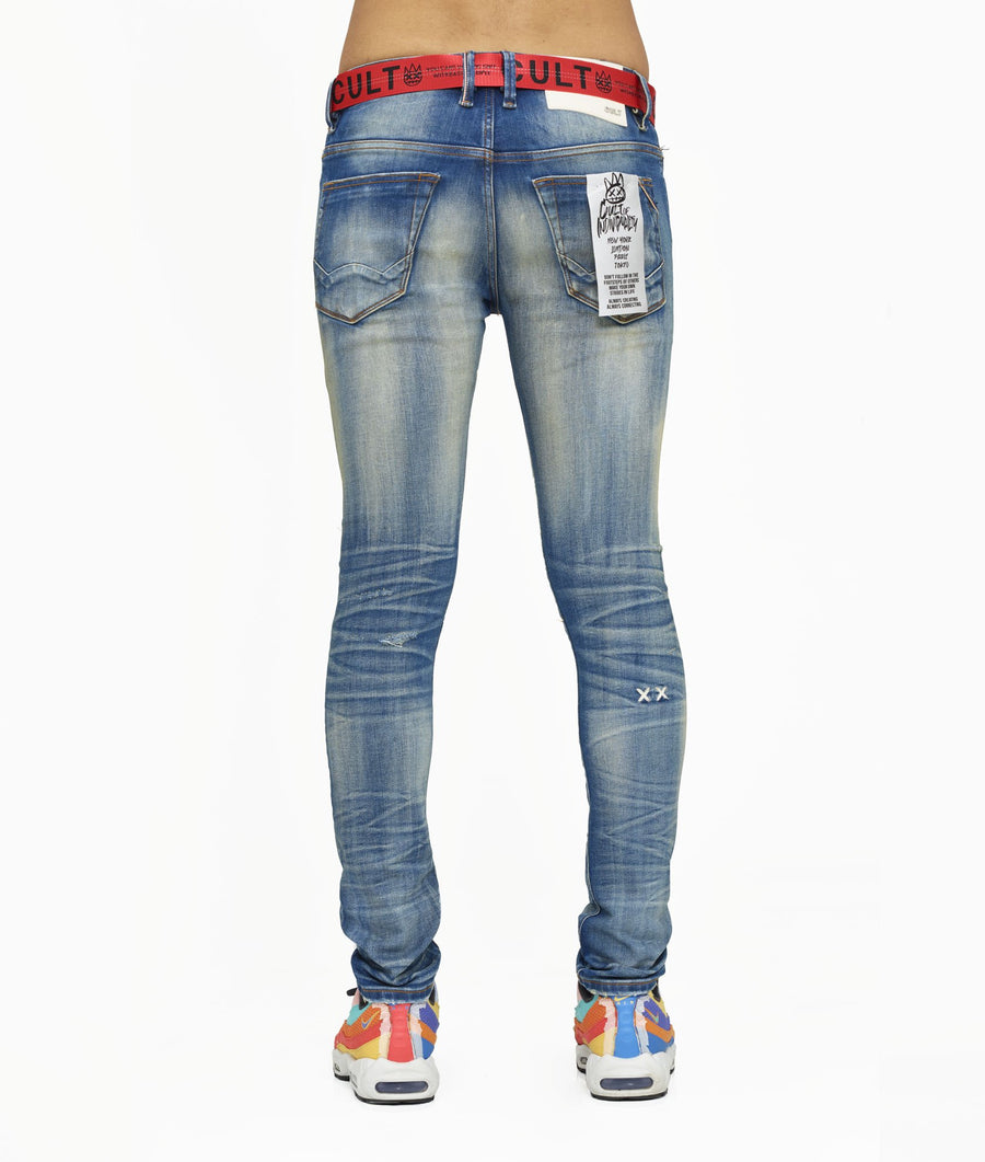 Cult of Individuality  PUNK SUPER SKINNY BELTED Men’s -TYREN
