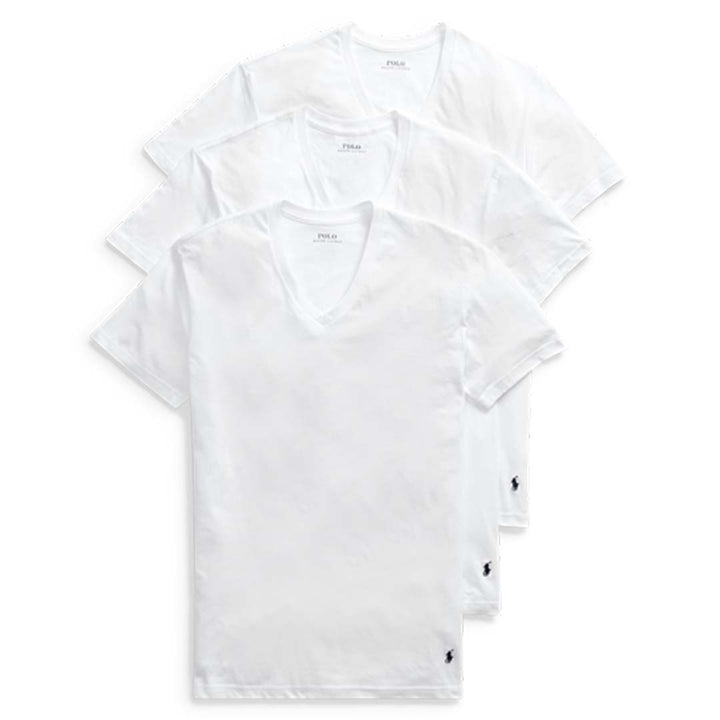 Polo Ralph Lauren - V-NECK CLASSIC FIT T-Shirt 4 PACK Men’s - WHITE” - Moesports