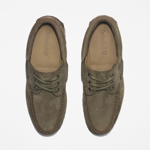 Timberland AUTHENTIC HANDSEWN BOAT SHOE Men's - DARK GREEN NUBUCK