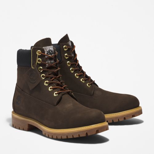 Timberland PREMIUM IN WATERPROOF BOOT Men's -DARK BROWN NUBUCK