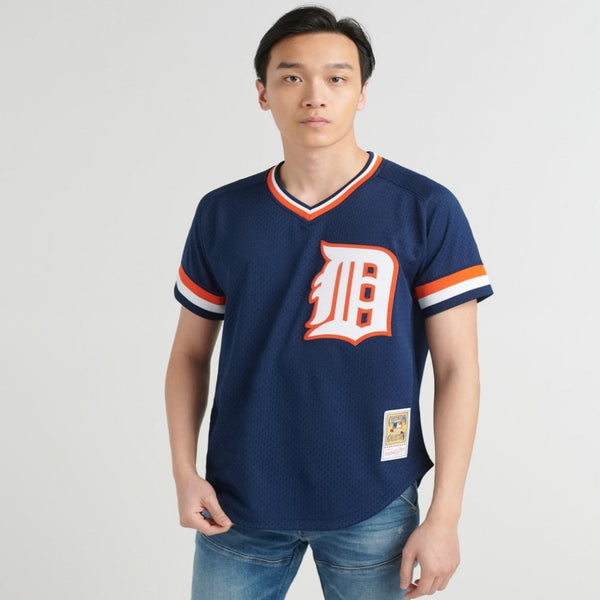 Mitchell & Ness Youth Mitchell & Ness Kirk Gibson Navy Detroit Tigers  Cooperstown Collection Mesh Batting Practice Jersey